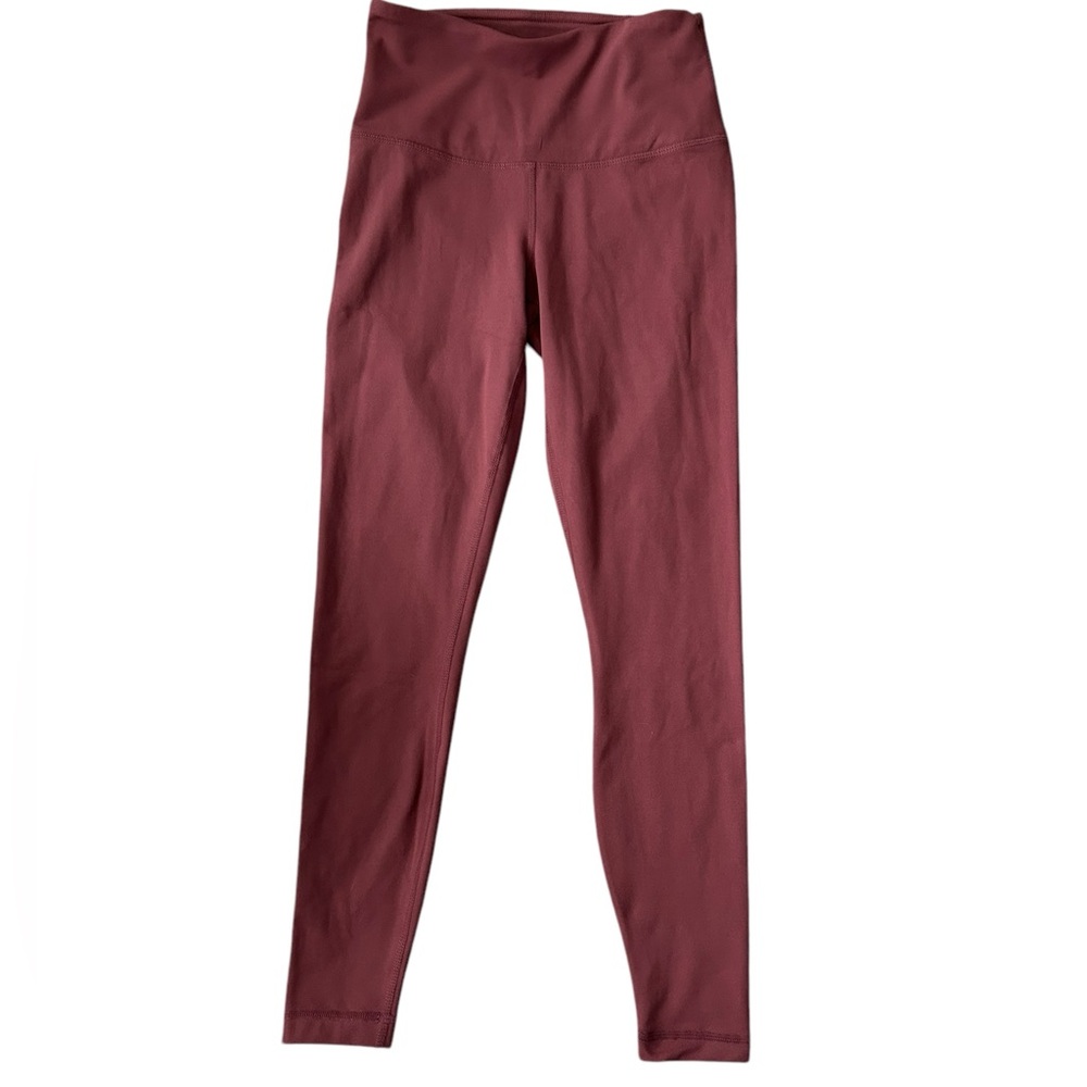 Yogalicious Lux High-Waisted Ankle Length Terracotta Leggings XS